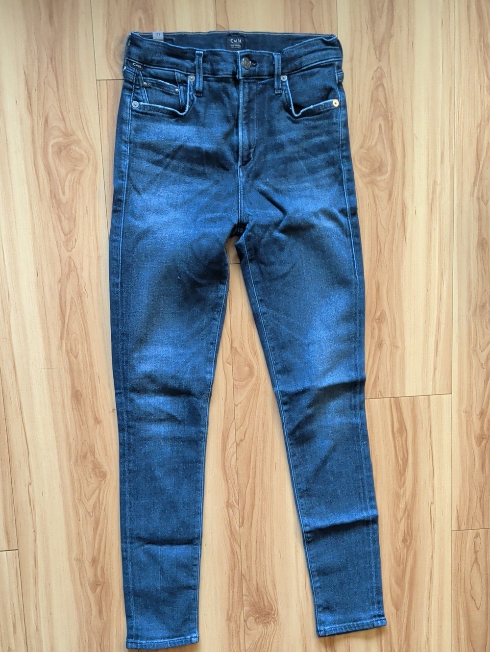 Dark Blue High-Rise Skinny Jeans -